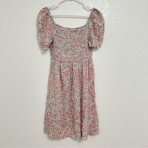 Roxy Summer Mini Dress with Puff Sleeve